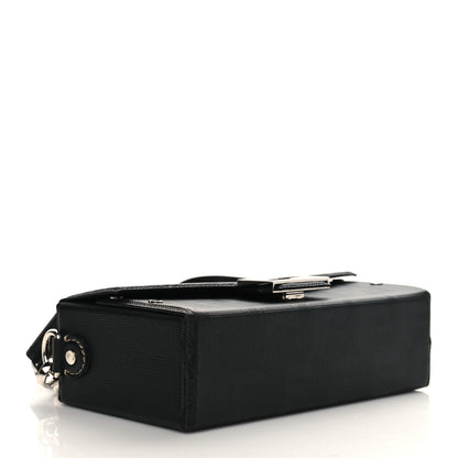 Fendi Vitello King FF Lines Embossed Baguette Soft Trunk Black 3 of 6