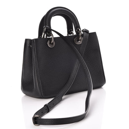 Christian Dior Bullcalf Small Ultra Black Diorissimo Tote 3 of 6