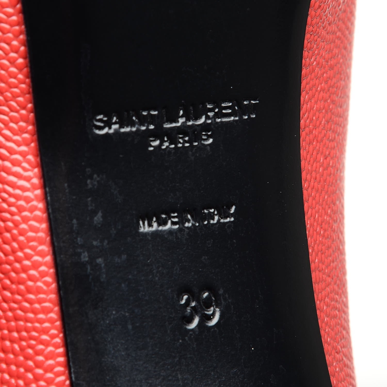 Saint Laurent Vernigolf Tribtoo 80 Platform Pumps 39 Red 6 of 8