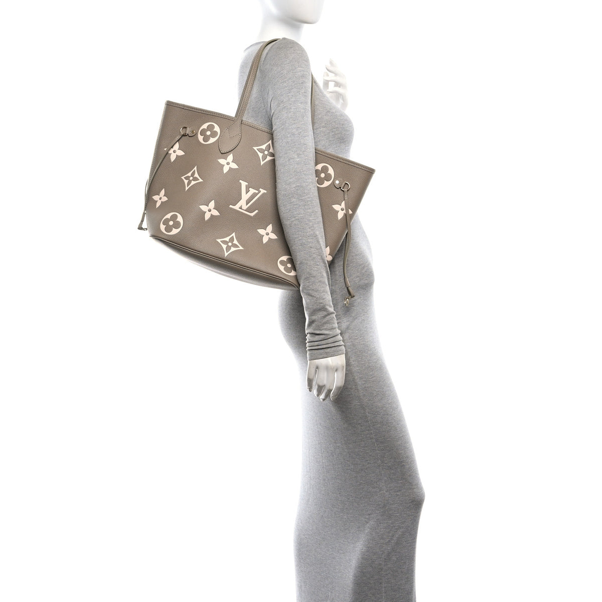 Louis Vuitton Damier Azur Graceful MM Rose Ballerine 2 of 10