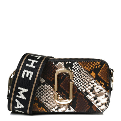 Marc Jacobs Calfskin Snake Embossed Snapshot Camera Bag 1 of 12