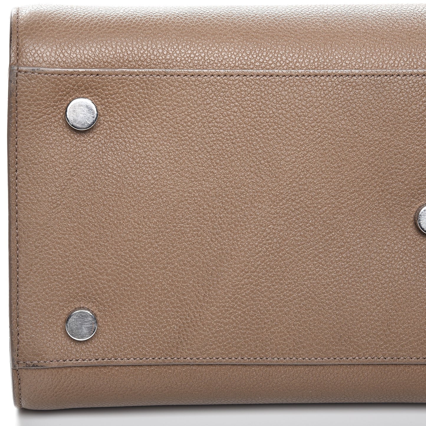 Grained Calfskin Small Sac De Jour Dark Beige