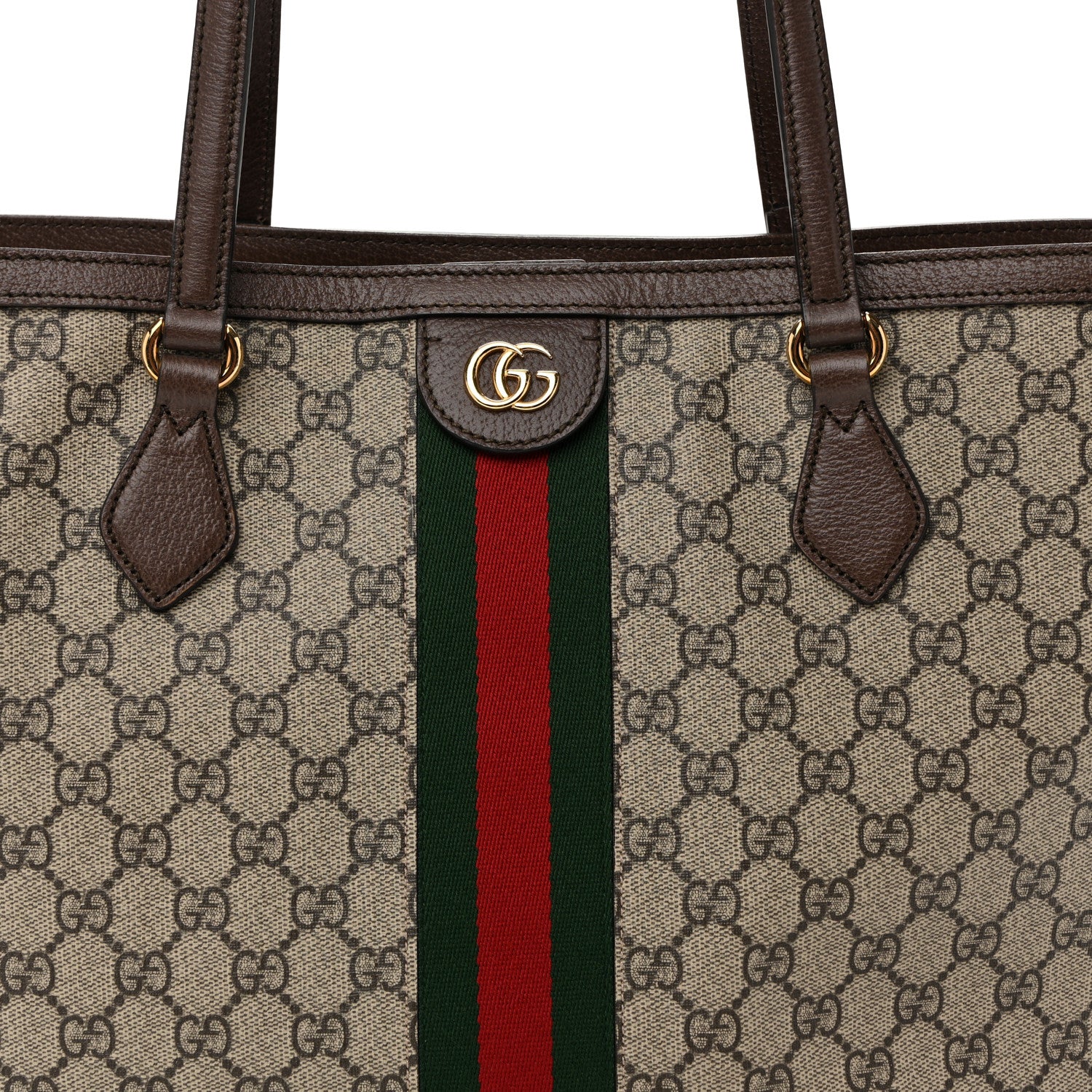 Gucci GG Supreme Monogram Medium Ophidia Shopping Tote Brown 8 of 10