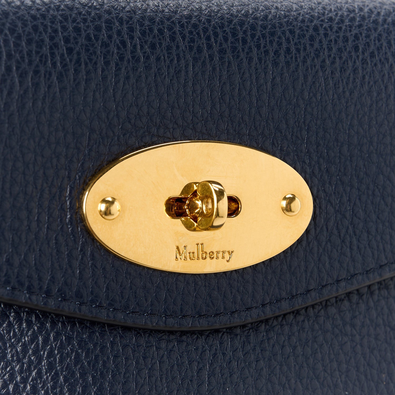 Mulberry Small Classic Grain Darley Cosmetic Pouch Navy 8 of 11