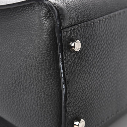 Fendi Cuoio Romano Selleria Bi-Color Large Peekaboo Iconic Satchel Asfalto Latte 11 of 13