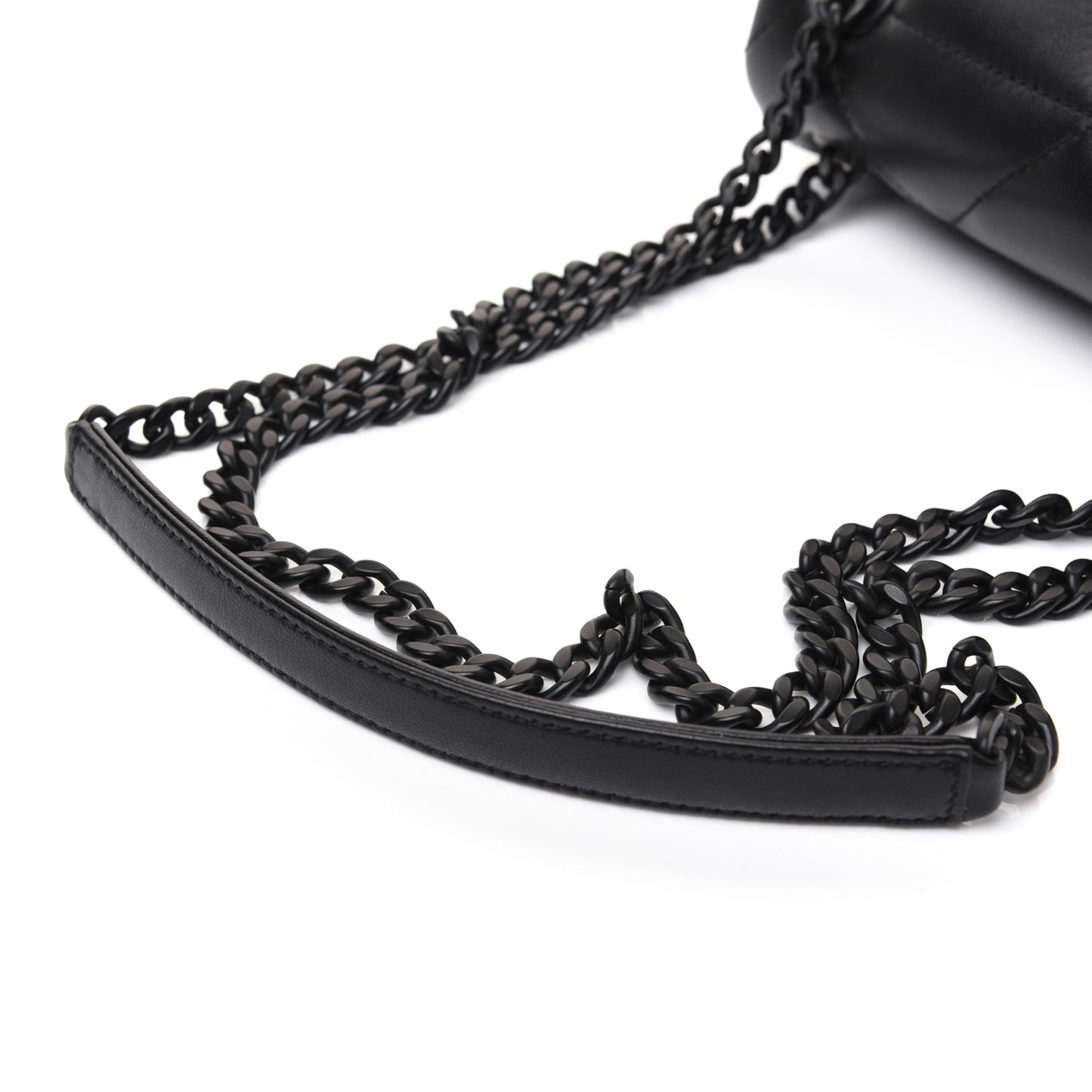 Nappa Triangle Stitched Small Spectrum Bag Black