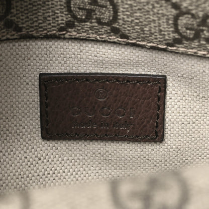 Gucci GG Supreme Monogram Web Small Neo Vintage Double Flap Messenger Bag Beige New Acero 6 of 11