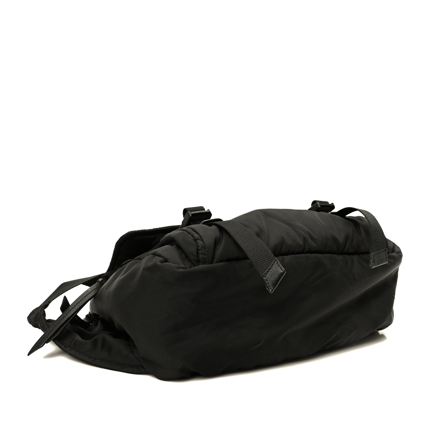 Prada Tessuto Nylon Logo Messenger Bag Black 4 of 9