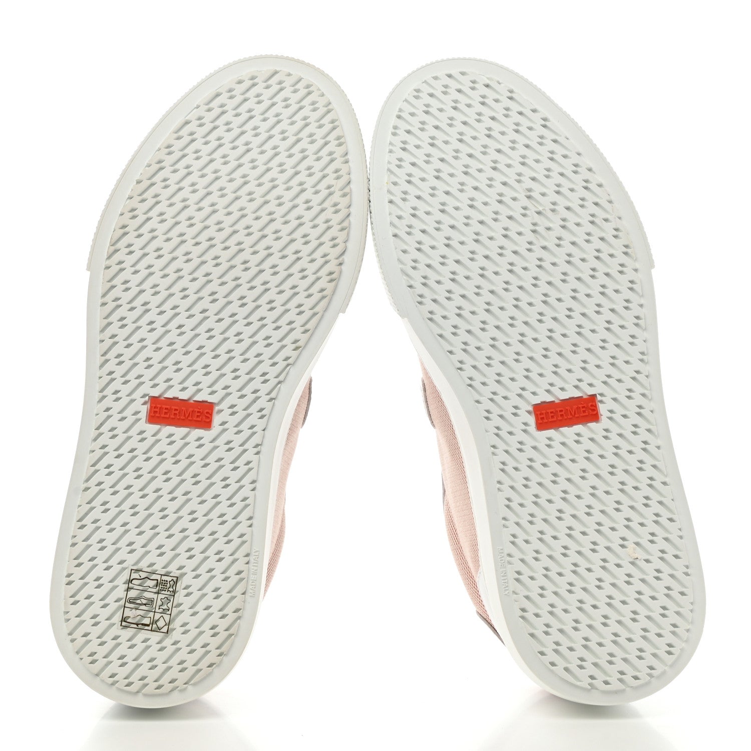 Hermes Calfskin Canvas Day Sneakers 36 Framboise White 5 of 9