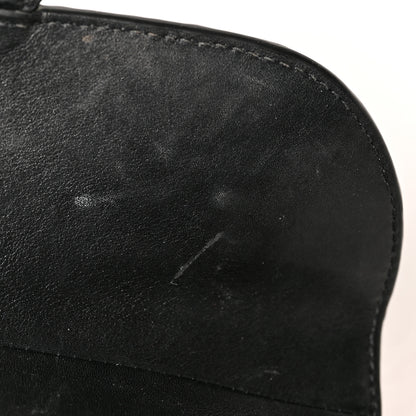Christian Dior Calfskin Embossed Oblique Saddle Bag Black 13 of 13