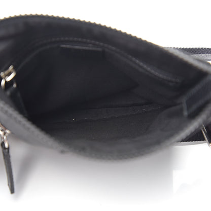 Gucci Nylon Monogram Mini Flat Messenger Bag Black 4 of 9