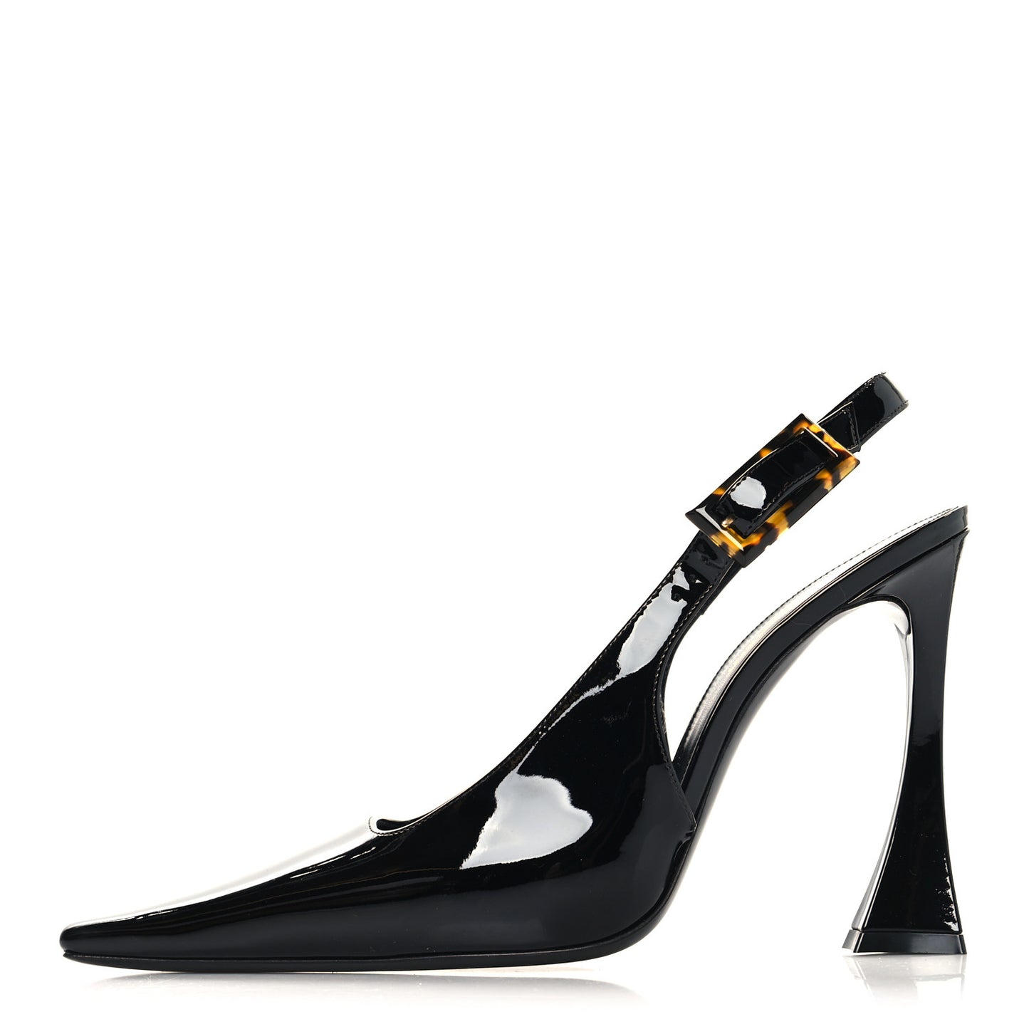 Vernice Gloss Dune 110 Slingback Pumps 40 Black