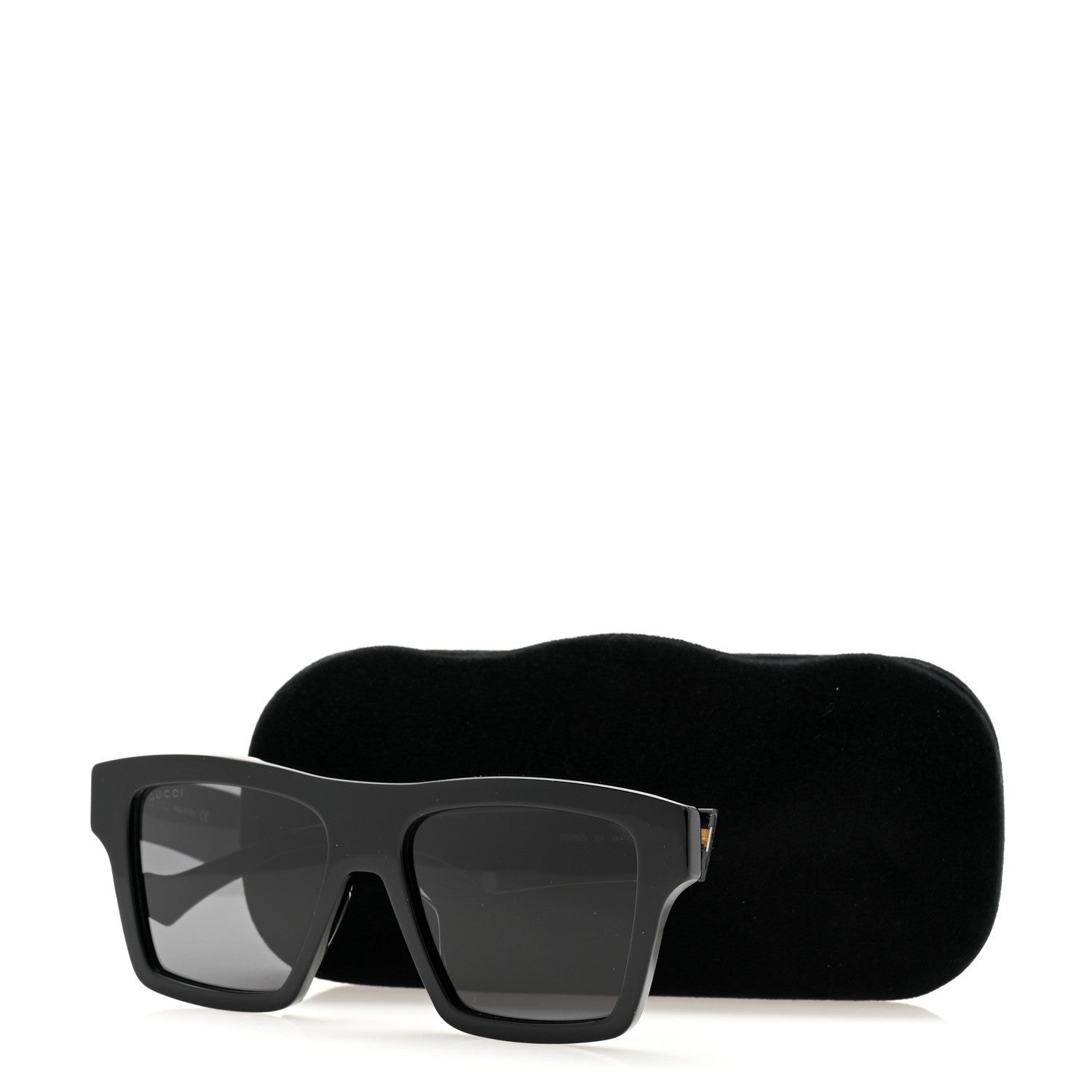 Gucci Acetate Rectangle Sunglasses GG0962S Black 9 of 9