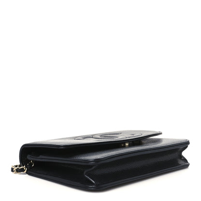 Chanel Caviar Timeless CC Wallet on Chain WOC Black 4 of 12
