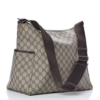 Gucci GG Plus Monogram Diaper Messenger Bag Dark Brown 4 of 12