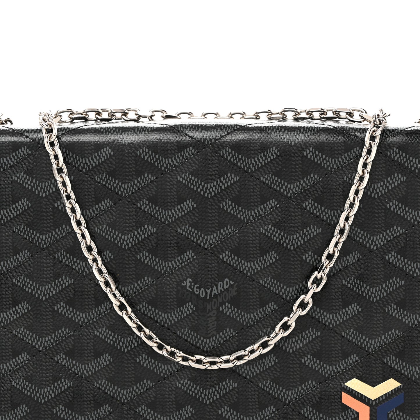 Goyardine Alexandre III Bag Jet Black