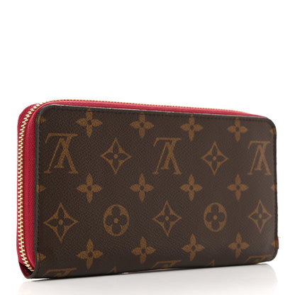 Louis Vuitton Monogram Pompon Zippy Wallet Fuchsia 3 of 8