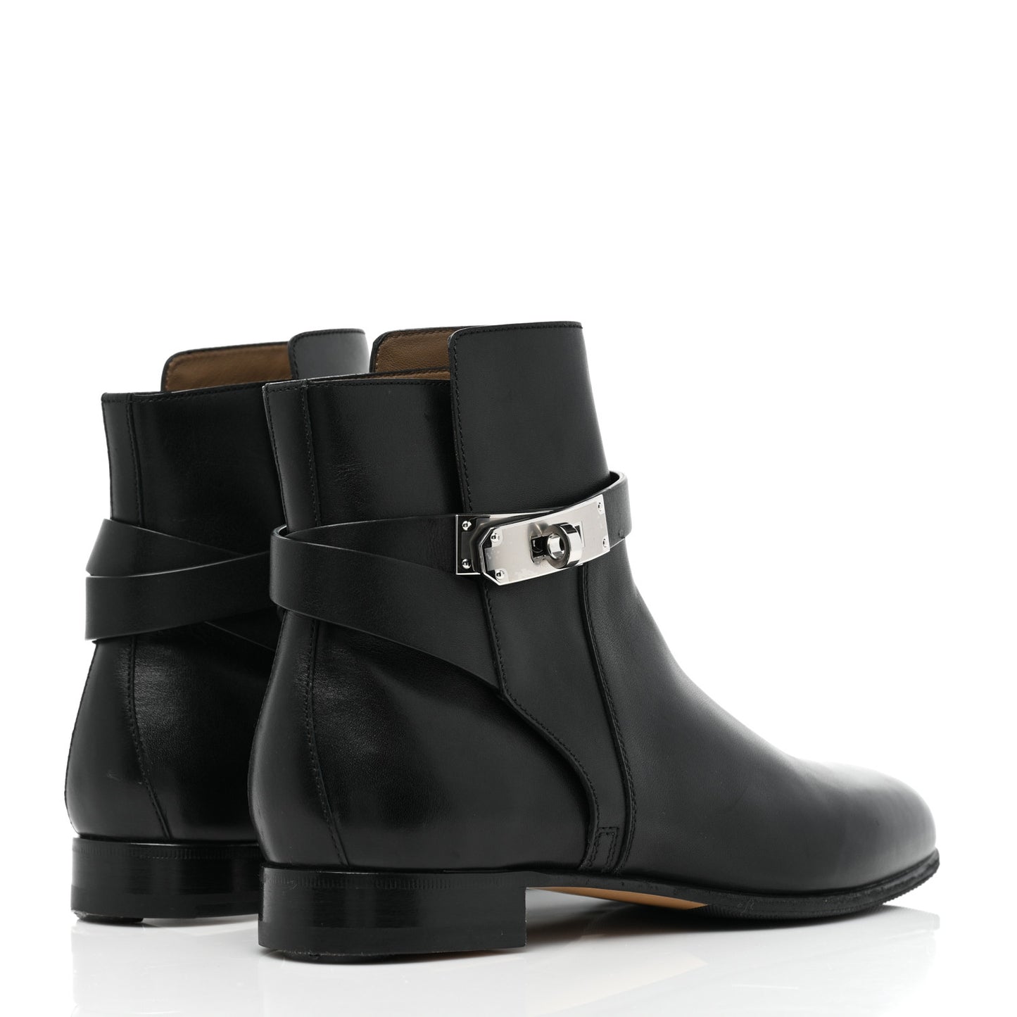 Calfskin Neo Low Boots 36 Black