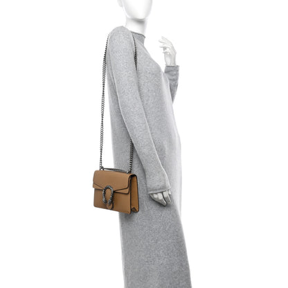 Gucci Dollar Calfskin Crystal Mini Dionysus Shoulder Bag Natural Tan Black Diamond 2 of 10