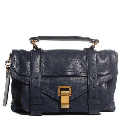 Proenza Schouler Lambskin Tiny PS1 Satchel Midnight 1 of 13