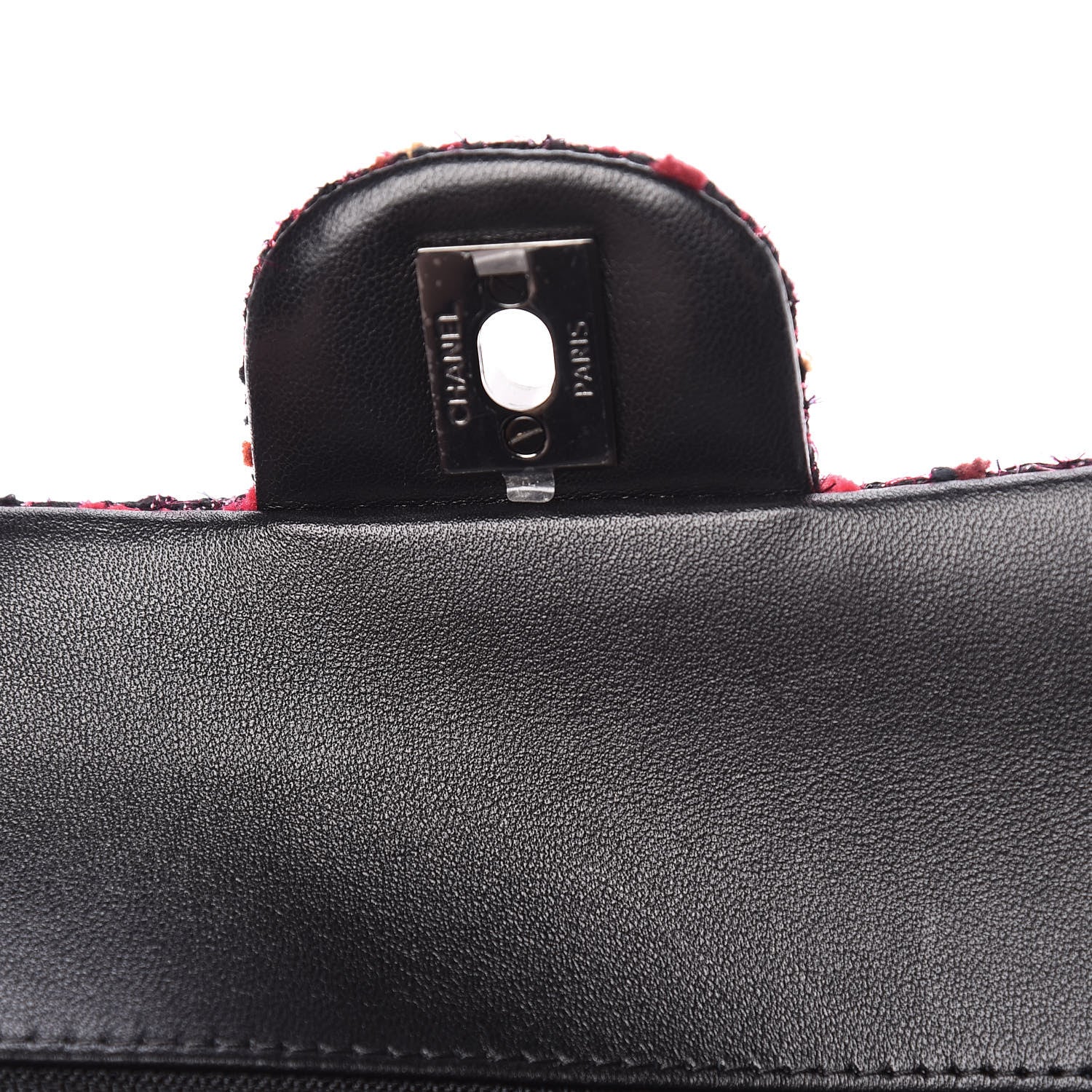 Chanel Tweed Quilted Medium Double Flap Multicolor 10 of 14