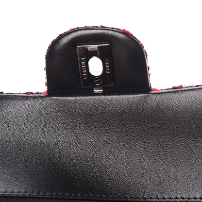 Chanel Tweed Quilted Medium Double Flap Multicolor 10 of 14