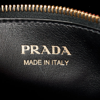 Prada Saffiano City Calfskin Greche Paradigme Bag Black Begonia 6 of 10