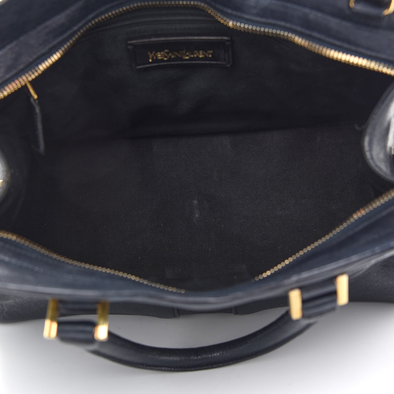 Saint Laurent Sheepskin Small Cabas ChYc Navy 5 of 9