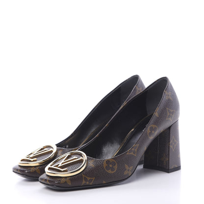 Louis Vuitton Monogram Madeleine Pumps 37 3 of 9