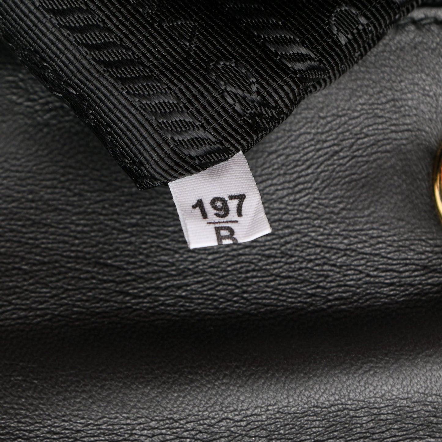 Nappa Gaufre Medium Chain Flap Shoulder Bag Black