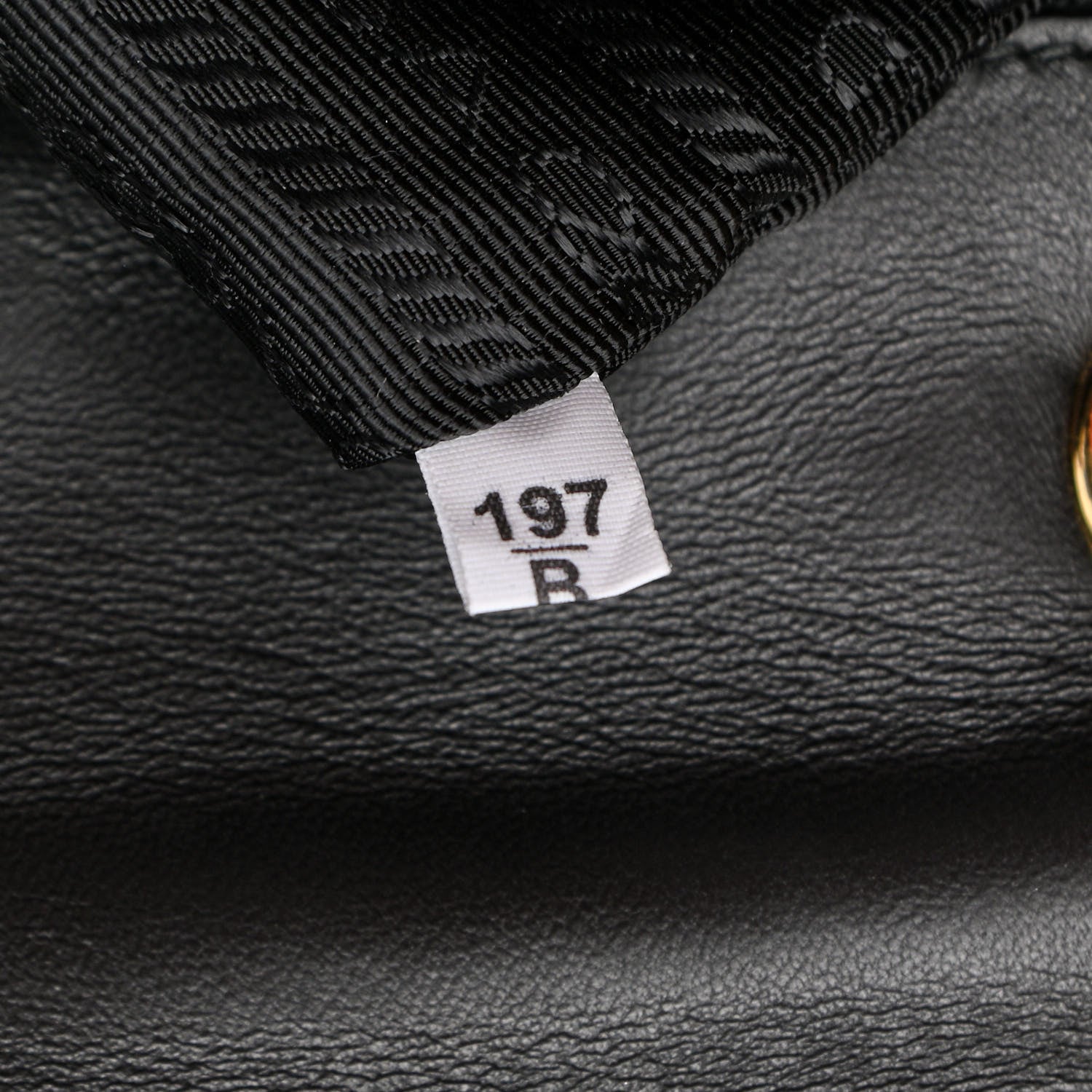 Prada Nappa Gaufre Medium Chain Flap Shoulder Bag Black 6 of 11