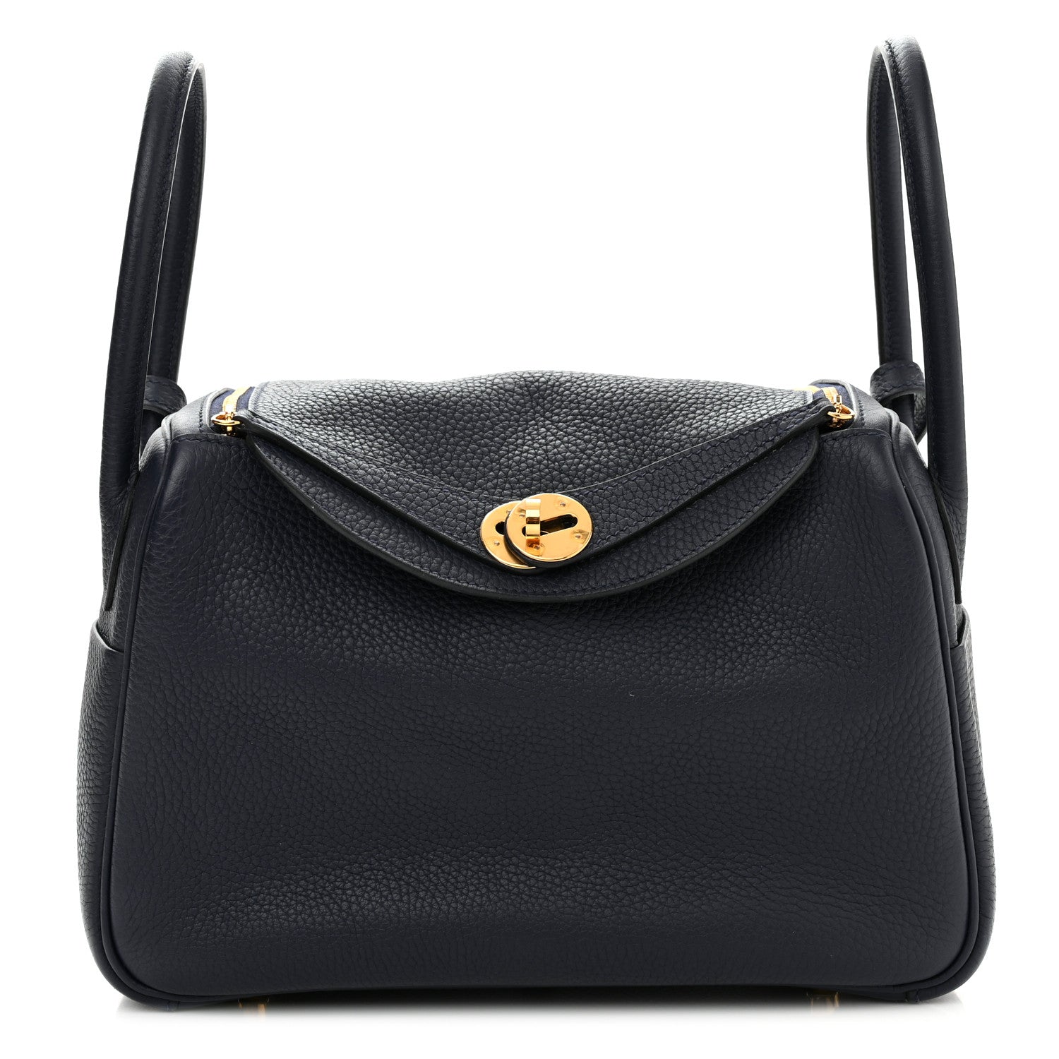 Hermes Taurillon Clemence Lindy 26 Bleu Nuit 1 of 13