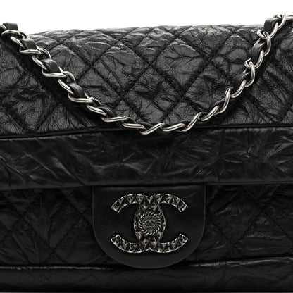 Chanel Aged Calfskin Coco Rider Flap Black 9 of 10