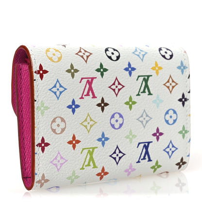 Louis Vuitton LV X TM Monogram Multicolor Rosalie Coin Purse White Kawaii Pink 3 of 7