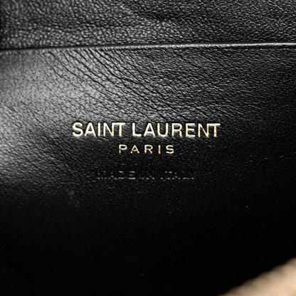 Saint Laurent Grain De Poudre Matelasse Monogram Mini Lou Camera Bag Dark Beige 6 of 10