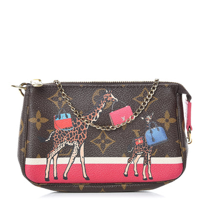 Louis Vuitton Monogram 2017 Christmas Animation Mini Pochette Accessories 1 of 9