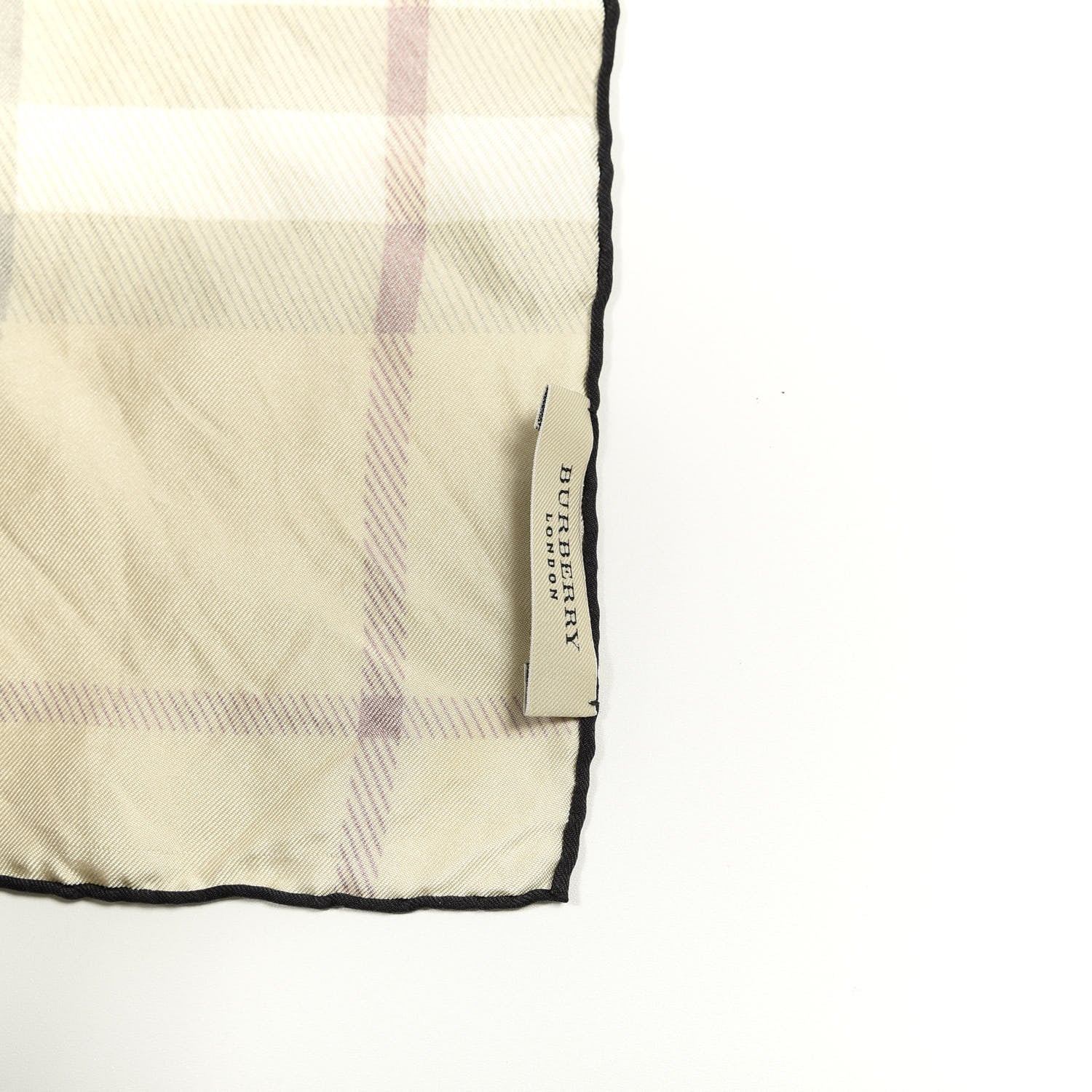 Burberry Wool Silk Gauze Giant Check Scarf Stone 5 of 6