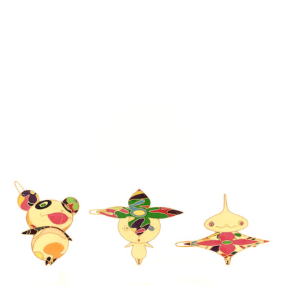 Louis Vuitton Murakami Hair Barrettes Set of 3 1 of 4