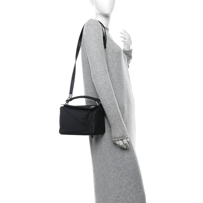 Loewe Calfskin Small Puzzle Bag Black 2 of 9