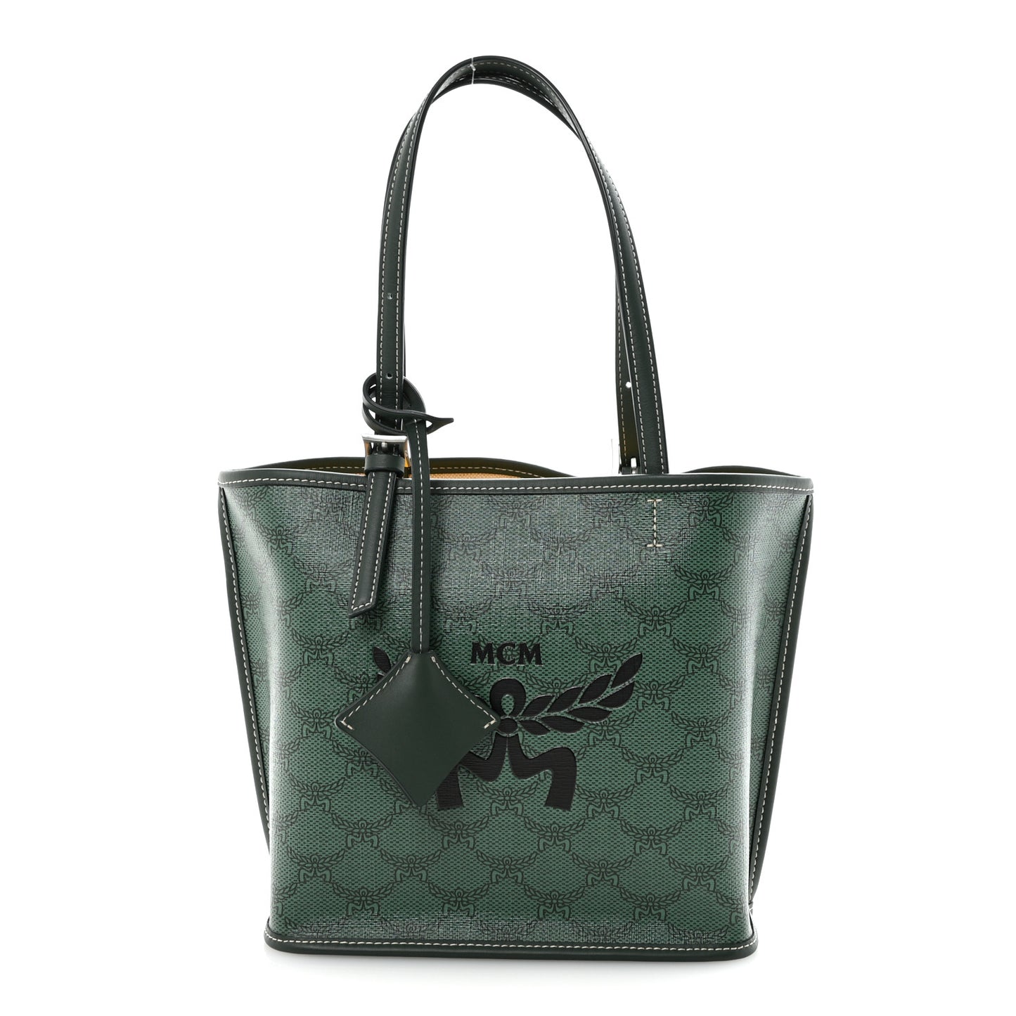 Lauretos Nappa MIni Himmel Shopper Tote Forest Green