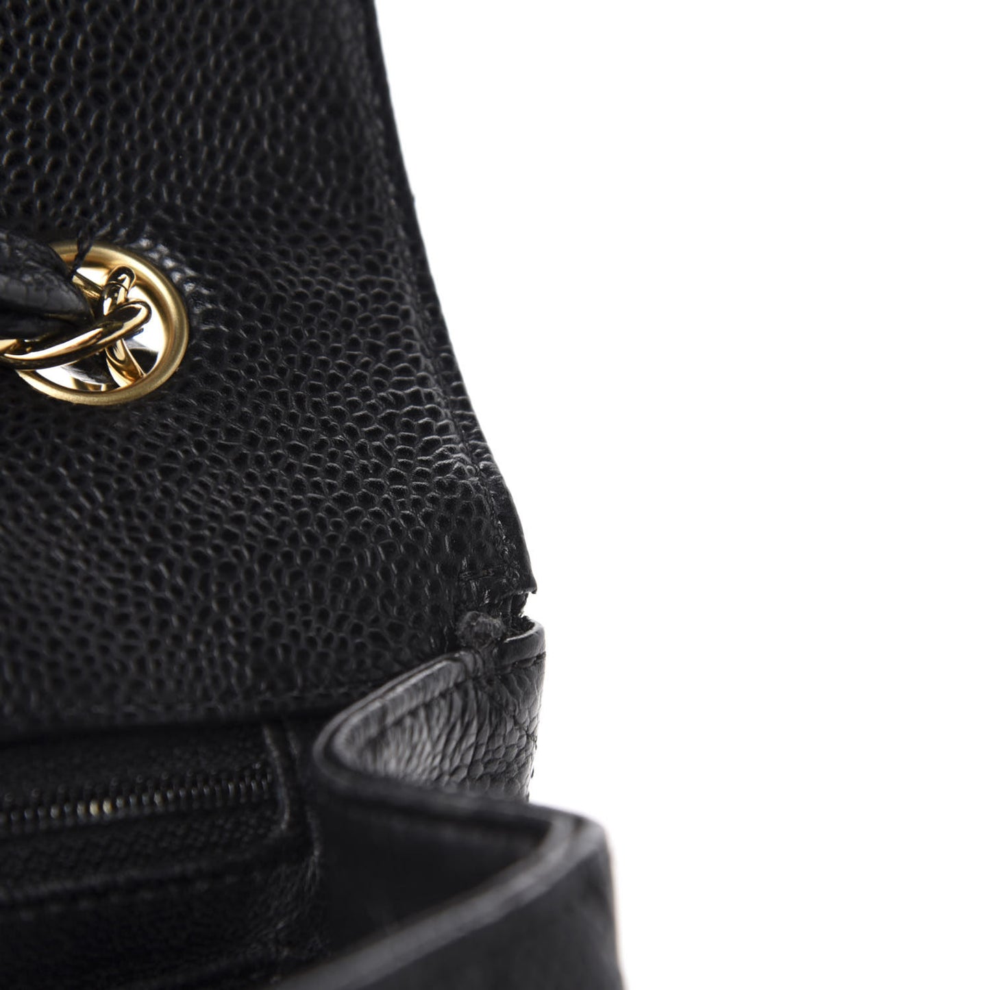 Caviar Quilted Jumbo Single Flap Black