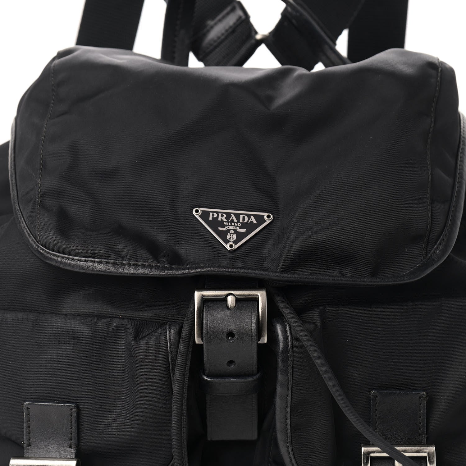 Prada Nylon Vela Medium Backpack Black 8 of 11