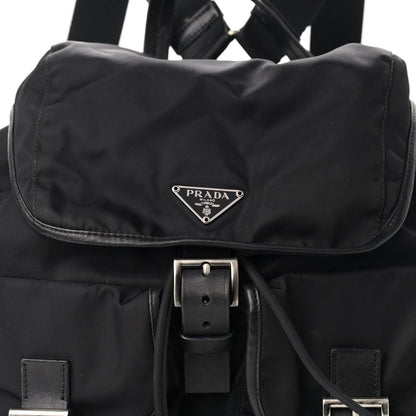 Prada Nylon Vela Medium Backpack Black 8 of 11