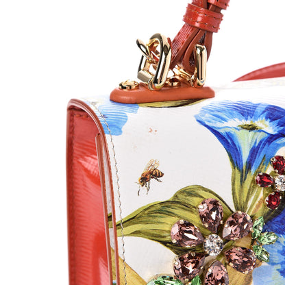 Dolce & Gabbana Calfskin Lucia Printed Top Handle Bag 8 of 11