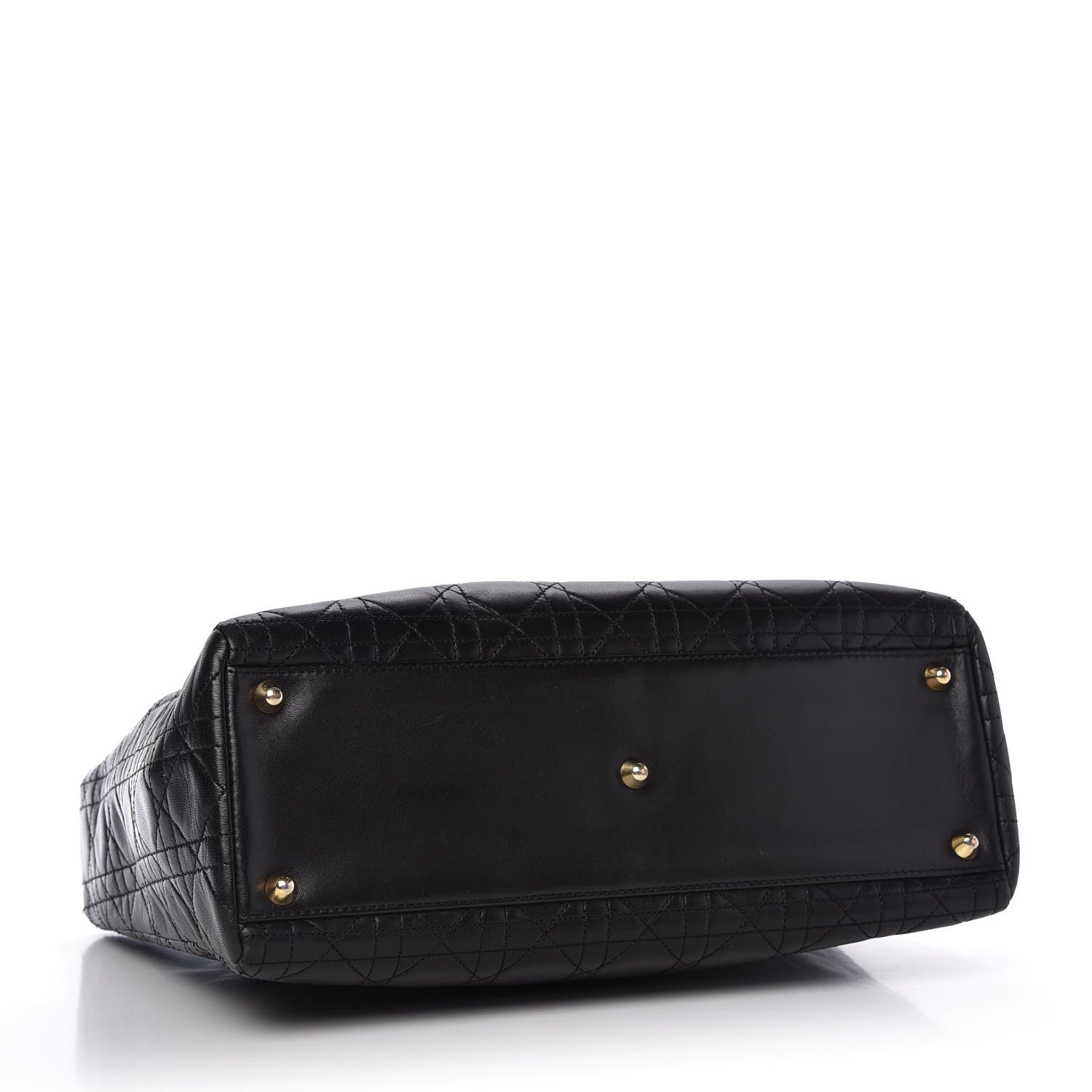 Christian Dior Lambskin Cannage Large Lady Dior Black 4 of 11