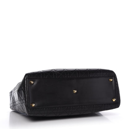 Christian Dior Lambskin Cannage Large Lady Dior Black 4 of 11