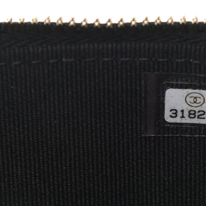 Chanel Lambskin Quilted Top Handle Mini Vanity Case With Chain Black 7 of 11