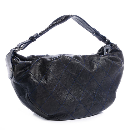 Chanel Caviar Large Outdoor Hobo Black 3 of 7