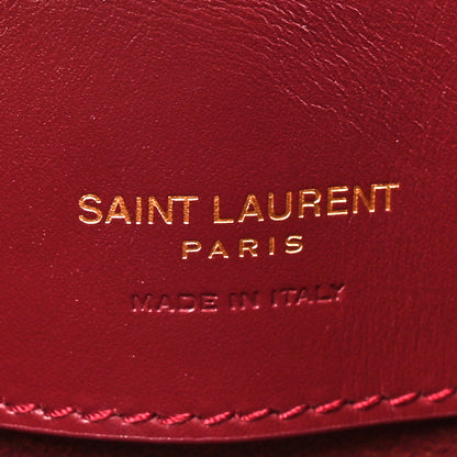 Saint Laurent Shiny Calfskin Le 37 Mini Bucket Bag Rouge Merlot 6 of 10