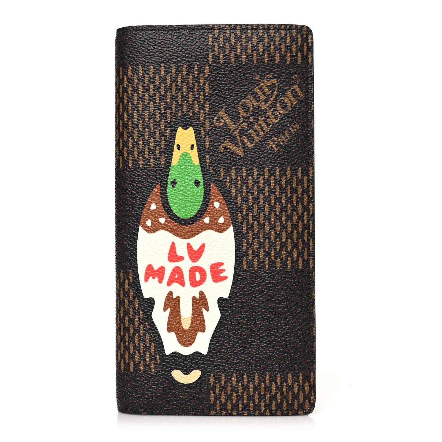 X NIGO Giant Damier Ebene Brazza Wallet